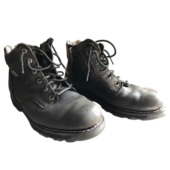 Harley Davidson Biker Motorcycle Boots Mens Size 12 Black D906040